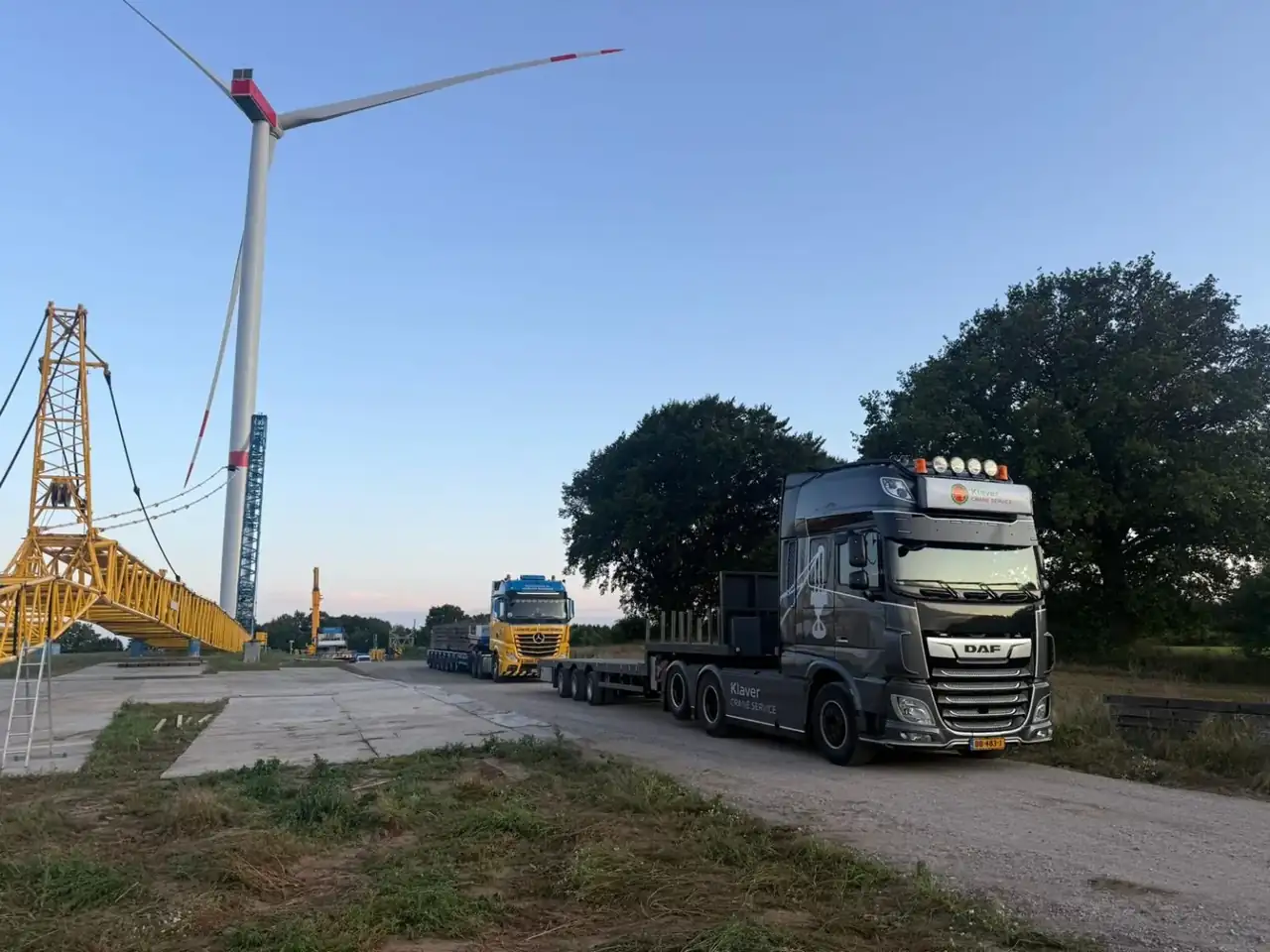 Transport van kraandelen voor windproject - foto 4